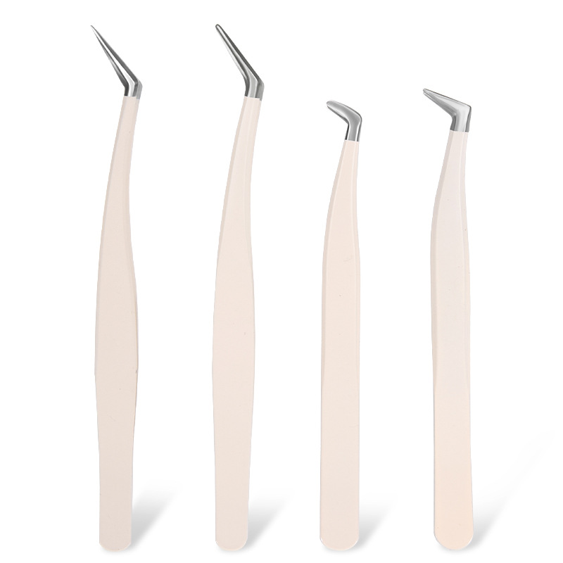 Pinzas de pestañas falsas de alta precisión para principiantes profesionales universal pinza de pestañas