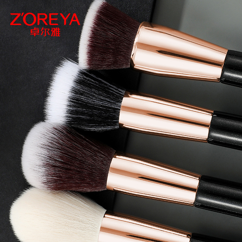 Zhuoerya nuevo producto conjunto de herramientas de maquillaje de belleza transfronteriza sombra de ojos corrector polvo suelto 25 pinceles de maquillaje conjunto completo al por mayor