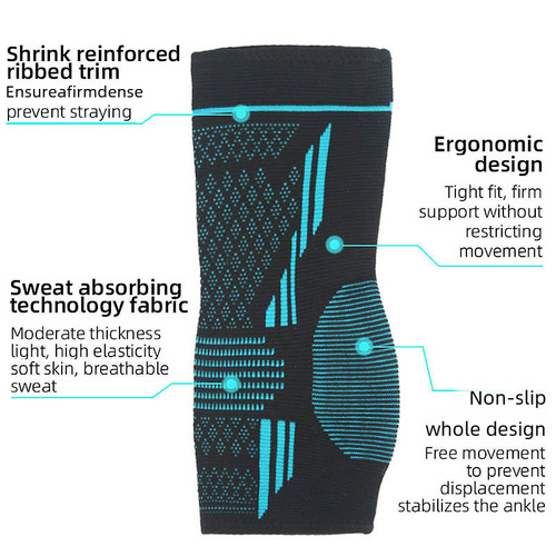 Sports Fitness Ankle Support Nylon Knit High-Elastic Breathable Compression Ankle Support to Prevent Twisting Ankle Foot Basketball Ankle Support