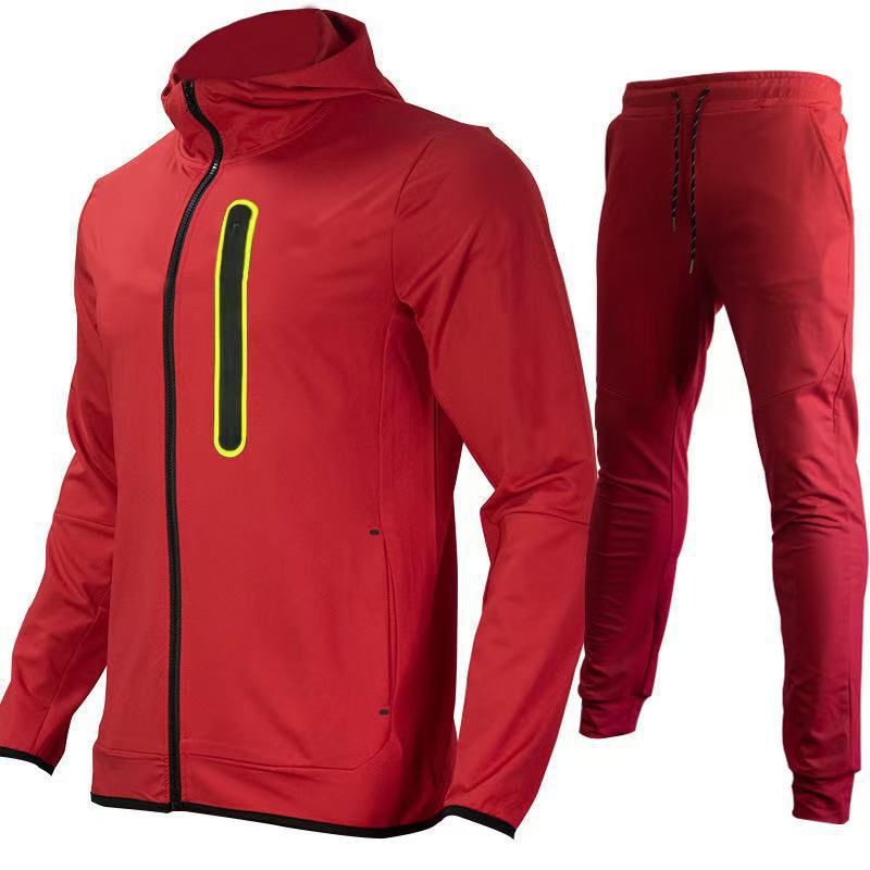 Trajes deportivos para hombres de venta caliente de Amazon transfronterizo en Europa y América Primavera y otoño nuevos pantalones de ropa deportiva con capucha Trajes casuales