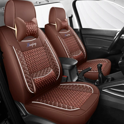 Covers Toyota Hong Kong Seat cushion, seat cover - driver-and-passenger-2-seats-ice-silk-brown