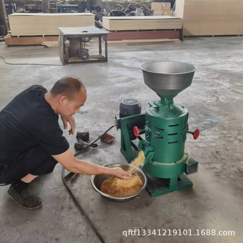 小型粮食脱皮机 水稻谷子剥壳碾米机 杂粮去石排杂脱皮碾米一体机