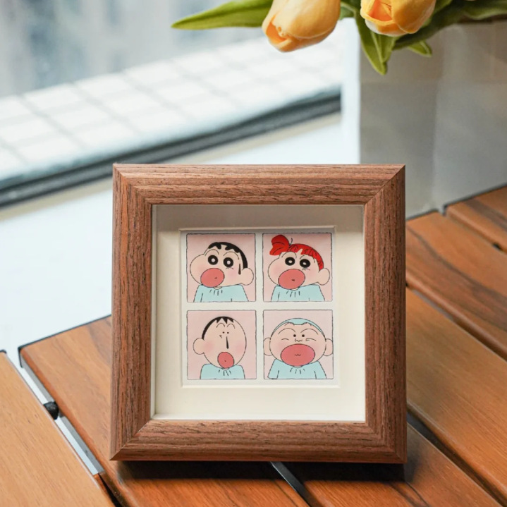 实木皮蝴蝶标本相框摆台贝壳手工DIY手工立体木质画框摆件厂家批