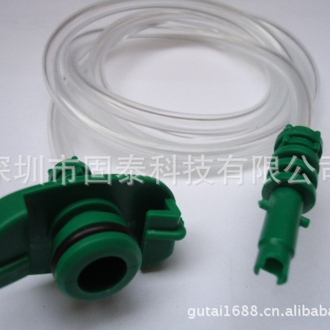 现货供应点胶针筒套头，针筒适配器，绿色点胶机转接头，适配器