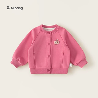 宥宝湖州织里童装儿童春秋插肩袖上衣卡通贴布小童棒球服女童外套