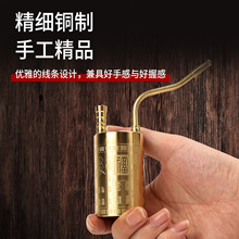 金属水烟壶创意两用型便携式百福水烟壶水烟斗老式烟袋传统水烟壶