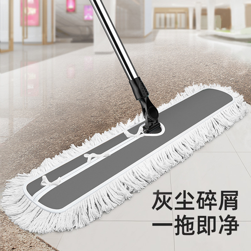 Large Flat Mop for Hotel, Large Mall, Dust Pusher, Household Lazy Mop, Clean Mop, Absorbent Mop, Wet and Dry Use