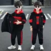 Red airplane, double-sided set, 3 piece set