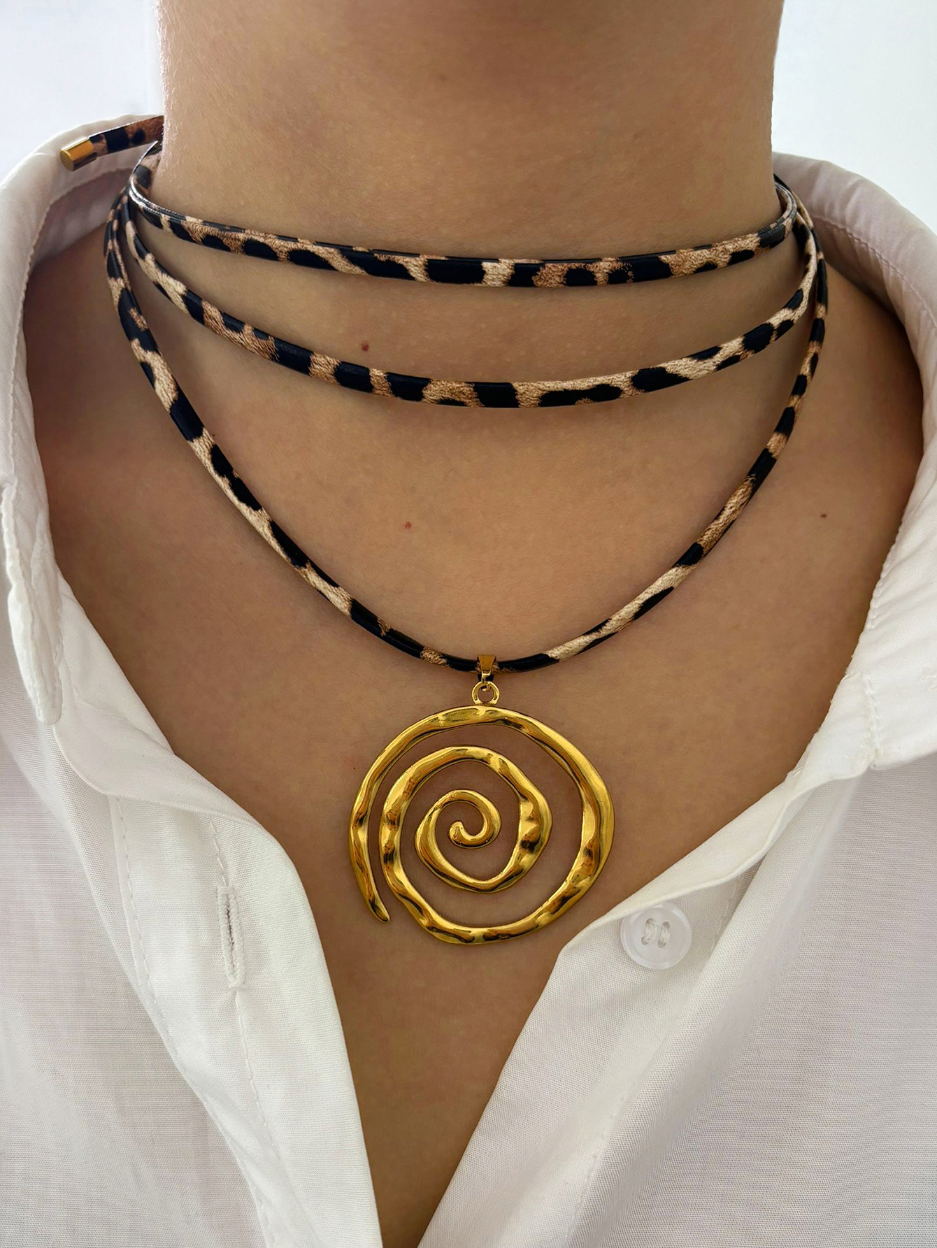 Pendant Necklace Classification Simple Style IG Style Geometric 316L Stainless Steel Nylon Waterproof Non Tarnish Surgical Steel Choker For Women's Holiday Street