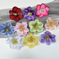 模擬チューリップの花の頭、造花のヘアピン、花のヘアアクセサリー、DIYの頭飾りアクセサリー、花の国境を越えた髪に代わる