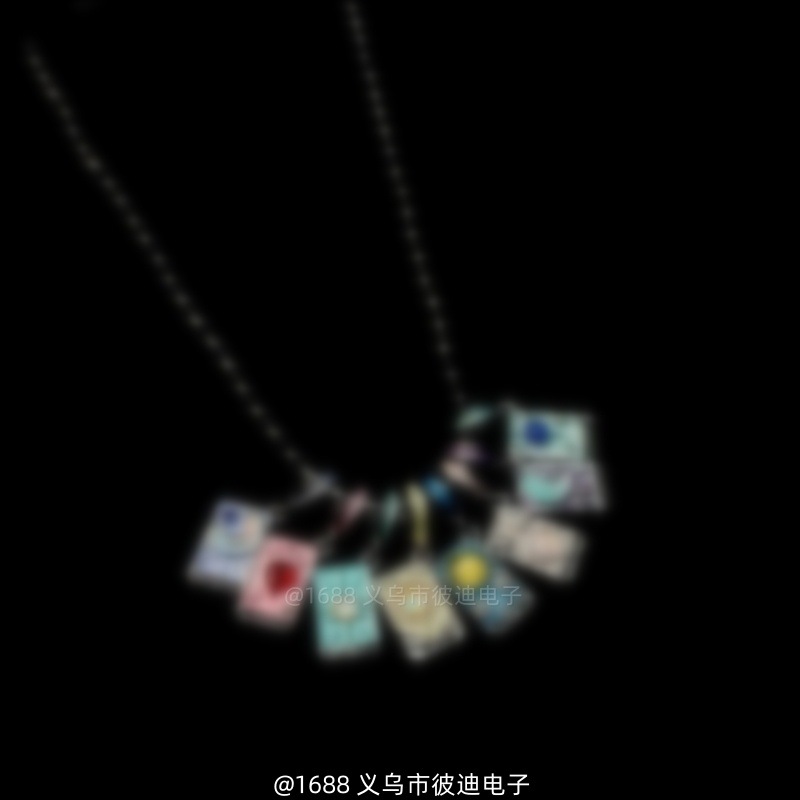 여덟 타로 카드 목걸이(실물을 보려면 고객 서비스에 문의하세요)