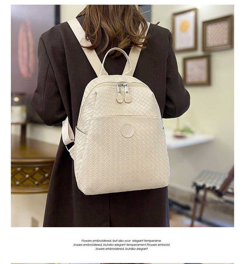Basic Style Square Shape Solid Color Daily Women's Backpack