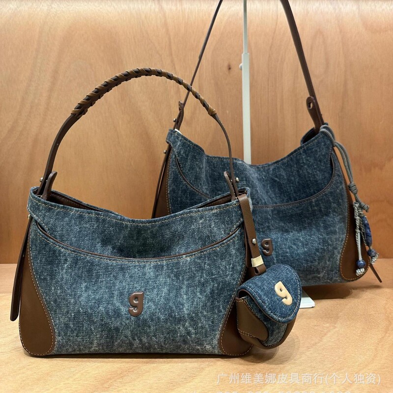 Kunogigi/Gu Liangjiji's New Baseball Hobo Bag Small High-End Niche Bag Single Shoulder Crossbody Bag