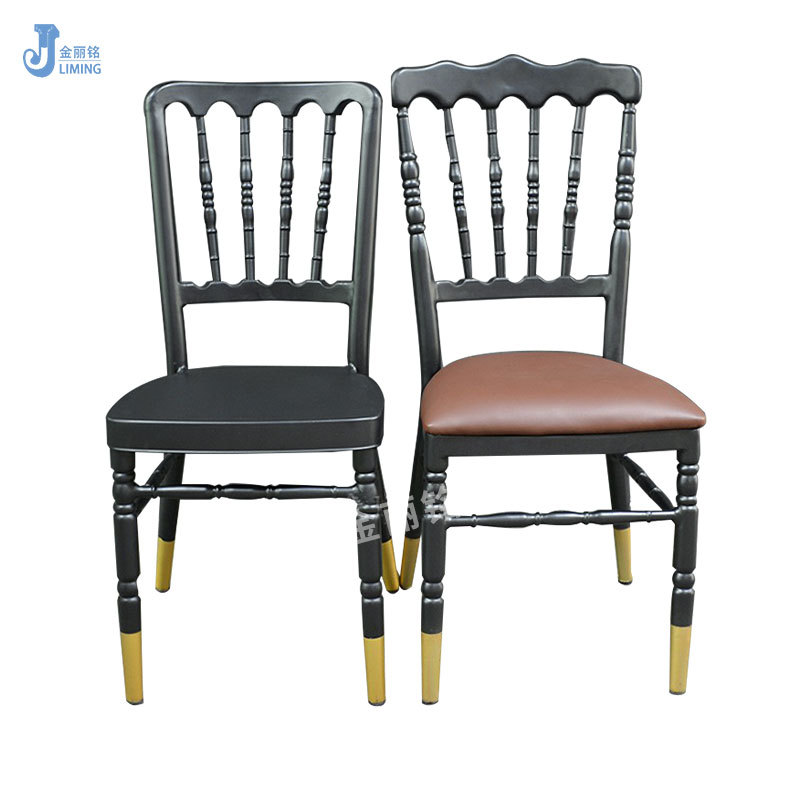 Silla estilo castillo americano, silla Napoleón, venta al por mayor, silla tapizada con respaldo para hotel, silla de comedor para banquetes de hotel, silla de bambú para bodas