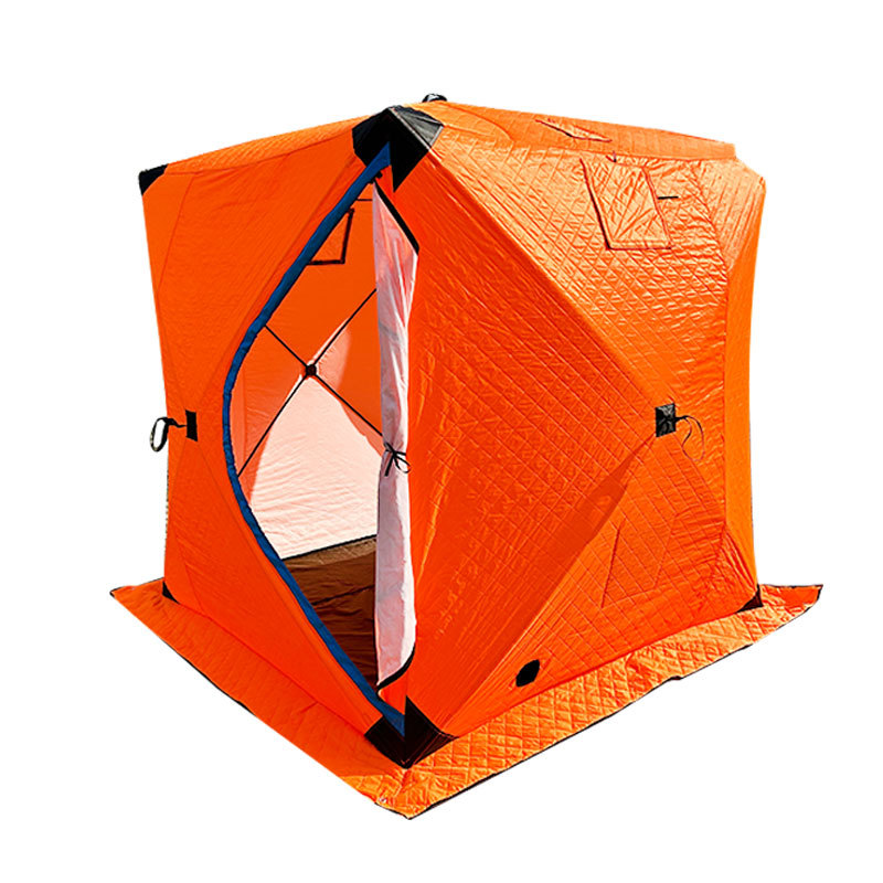 Fabricante de carpas para acampar al aire libre, venta al por mayor de carpas gruesas y cálidas para pesca en el hielo, carpas para pesca en la nieve para varias personas