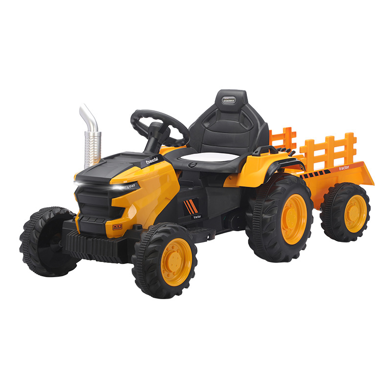 Fabricantes de automóviles eléctricos para niños, tractores eléctricos, excavadoras desmontables, acopladores de carretera trasera, gran tamaño
