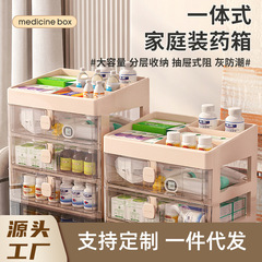 Medicine Box Household Large Capacity Storage Cabinet Drug Classification Organization Small Drawer Style Shelf Medicine Storage Box