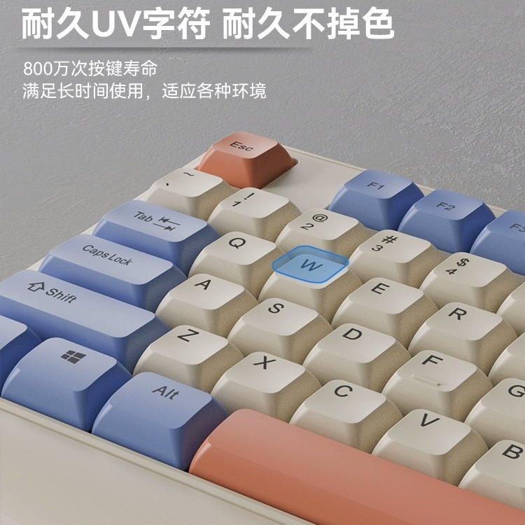 Viper 有線カラーマッチング高級キーキャップ メカニカルタッチ 静音キーボードとマウスセット デスクトップコンピュータ オフィス機器|undefined