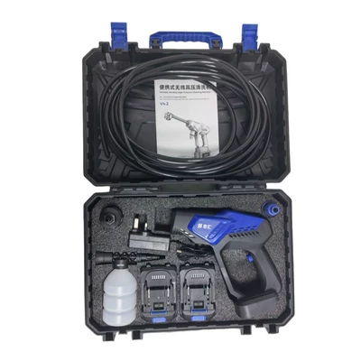 Cross-border private model car washer, high-pressure water gun, household wireless cleaning machine, lithium battery water gun, car storage box version (Car washing machine)