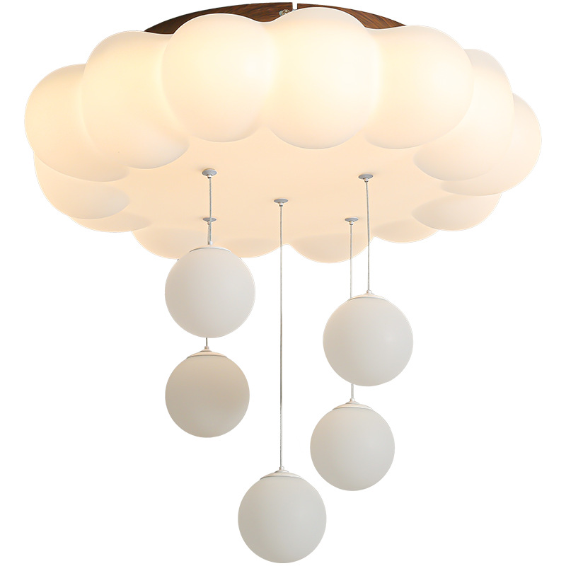Luz de techo de la habitación principal de los ojos de crema de viento y nubes de luz de la habitación de la princesa niña luz de la habitación de los niños L335
