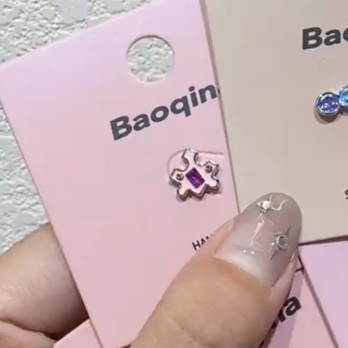 Holiday, Daily Occasion 1 Piece Ear Cartilage Rings & Studs Cute Animal Heart Shape Copper Plating Ear Cartilage Rings & Studs