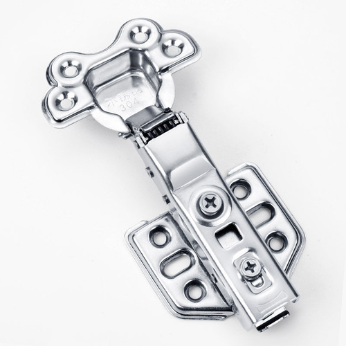 Wholesale 304 stainless steel hinge cabinet wardrobe buffer hydraulic damping spring hinges furniture hardware accessories