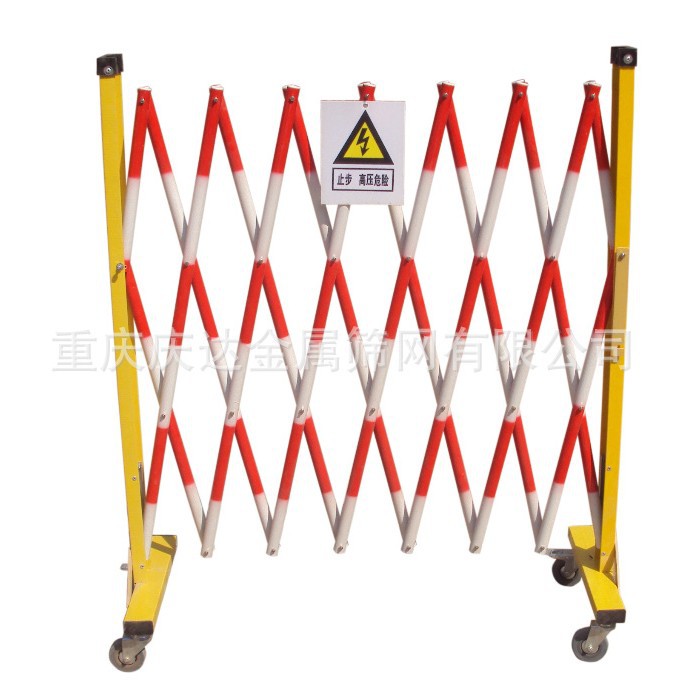 重庆玻璃钢管式伸缩围栏电力安全施工防护栏折叠安全隔离护栏