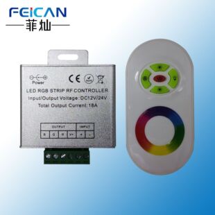 Touch Rgb Controller 18A24A Rf Remote Control Led Controller Light Strip Dimmer Lamp with Controller