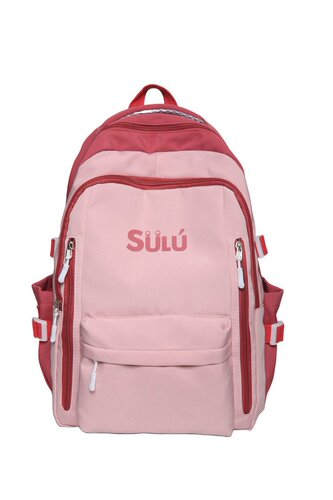 Backpack for junior high school girls, high school, college, birthday department, simple large-capacity backpack, Korean style popular contrasting color school bag