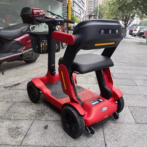 Foldable Smart Electric Mobility Scooter with Long Range and Portability for the Elderly, a Four-Wheeler That Is a Cross-Border Bestseller