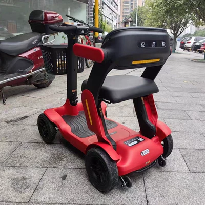 Foldable Smart Electric Mobility Scooter with Long Range and Portability for the Elderly, a Four-Wheeler That Is a Cross-Border Bestseller