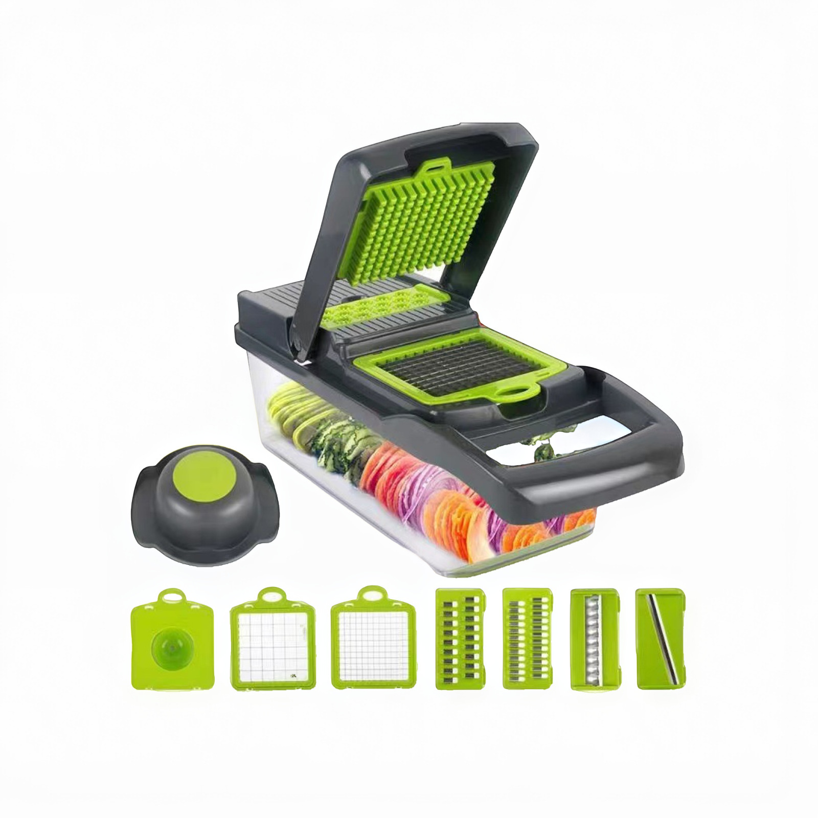 Cortador de verduras multifuncional cortador de seda transfronterizo conjunto de piezas de cocina cortador de verduras artefacto cortador de patatas cortador de verduras cortadoras
