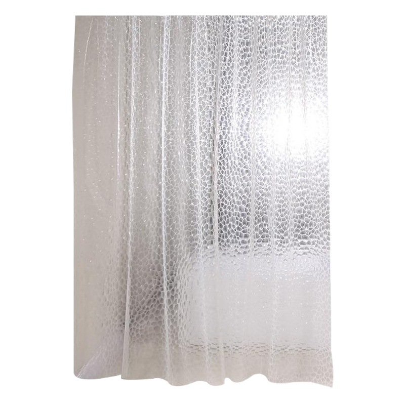 Cortina de ducha 3D Cortina de ducha impermeable de EVA Cubo de agua Cortina de ducha transparente Cortina de partición de baño dormitorio Baño público Cortina de Ducha
