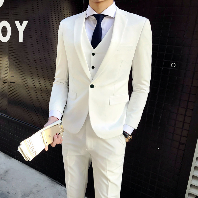Traje de hombre traje de estilo coreano SLIM-Fit chaqueta de una sola capa de los hombres de moda Primavera nuevo versátil casual pequeño traje