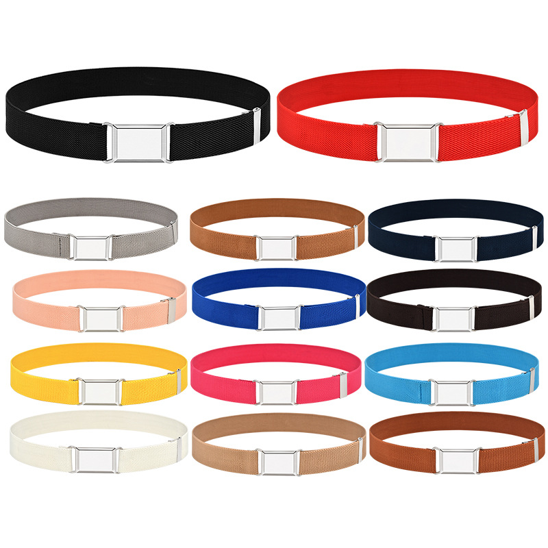 Cinturón elástico para niños hebilla colgante bebé niños y niñas cinturón pequeño al por mayor