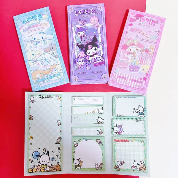 Cute Pet Sticky Notes, High-Value Kuromi Combination Sticky Note Pad, 70% off Sticky Notes, Reusable Sticky Notes, Planner Notebook
