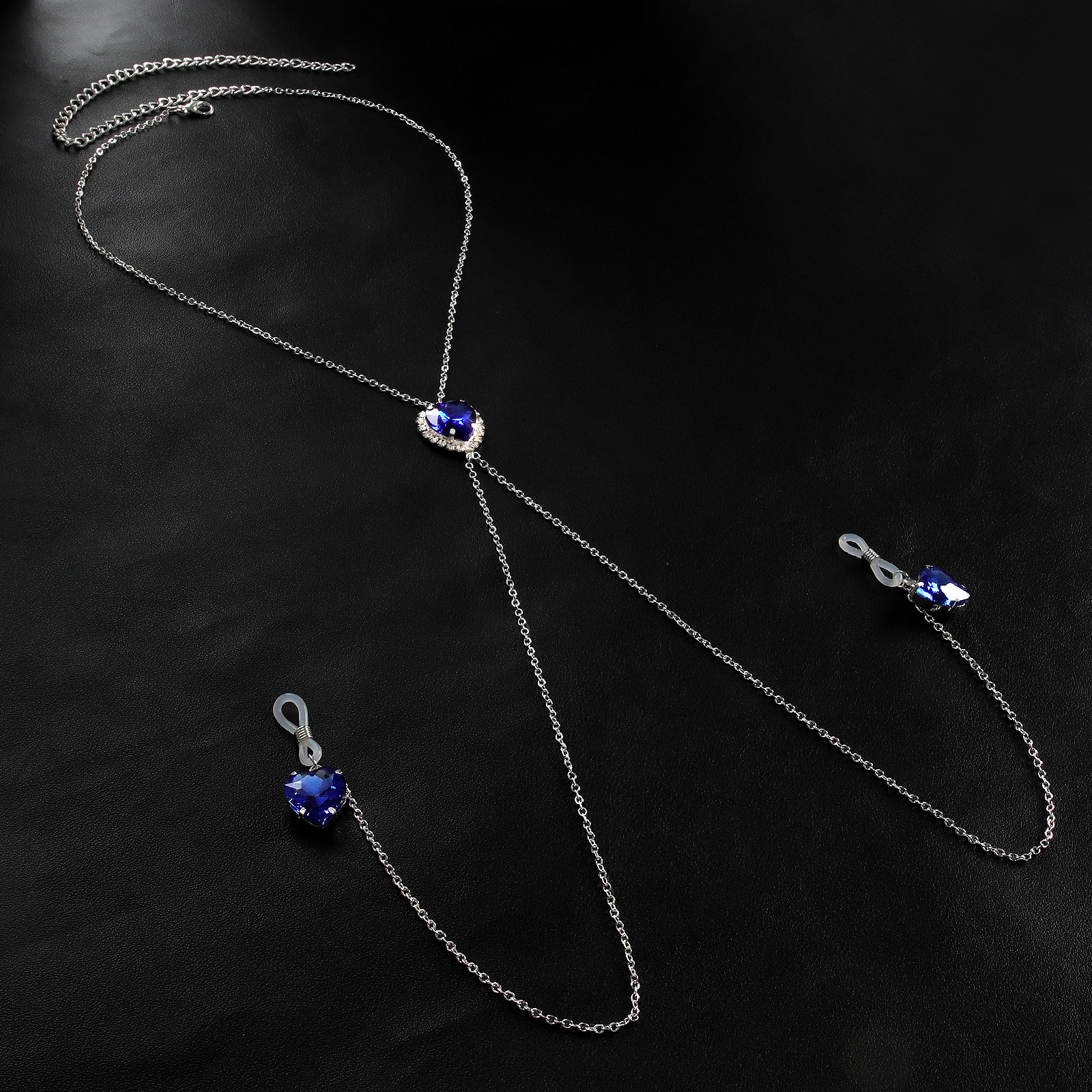 Nuevo amor colgante de cristal pezón cadena cadena de pecho Europa y los Estados Unidos emoción clip cadena de cuerpo mujer cadena de cuerpo image 3