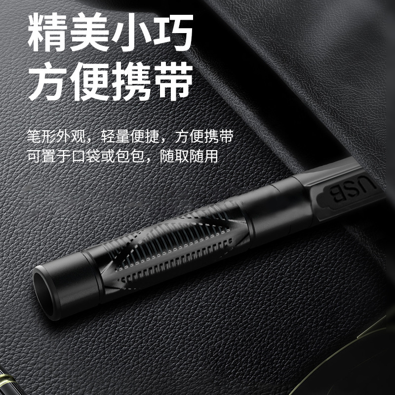 Fuente de luz transfronteriza tricolor Wood Pen Lámpara de pupila de luz blanco amarillo violeta mini linterna de identificación de tinea felina