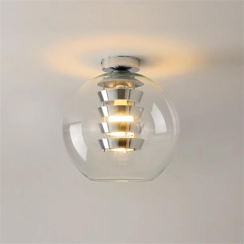 Industrial Style Restaurant Entrance Aisle Corridor Lamp Creative Simple Bauhaus Medieval Design Glass Ceiling Lamp