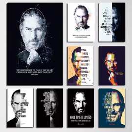 史蒂夫·乔布斯热门成功语录海报厂家批发高清喷绘海报外贸虾皮
