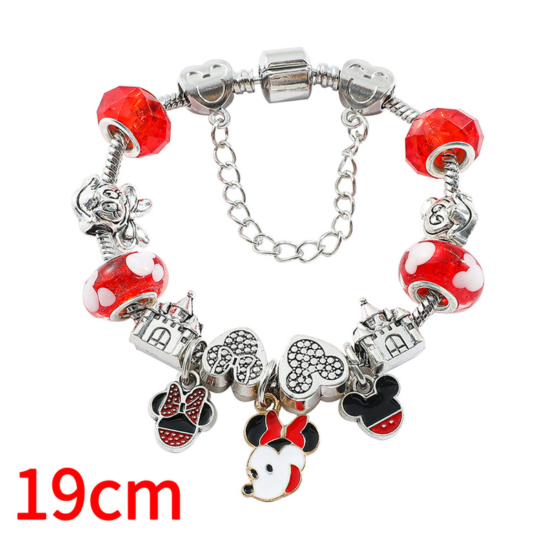 Cross-border European and American cartoon animation Mickey Mouse Minnie Mickey Panjia duo diy alloy jewelry bracelet wholesale