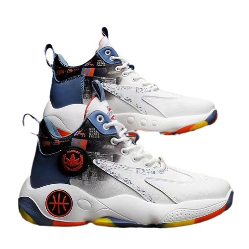 High-top blue sneakers 2024 spring and autumn new casual sports shoes single cotton same style men's running shoes fashionable dad shoes