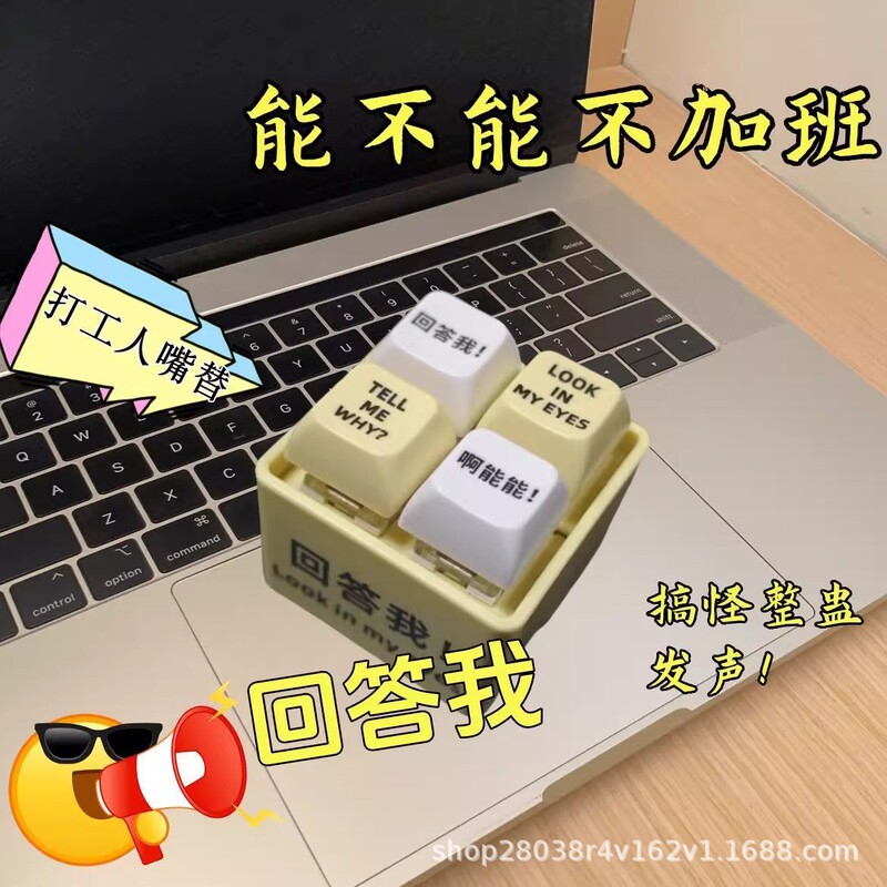 私の音声おもちゃに答えてください キーボードの引用 発音 ディスプレスキー 発光キーホルダー 友達に贈る 楽しくて面白い|undefined