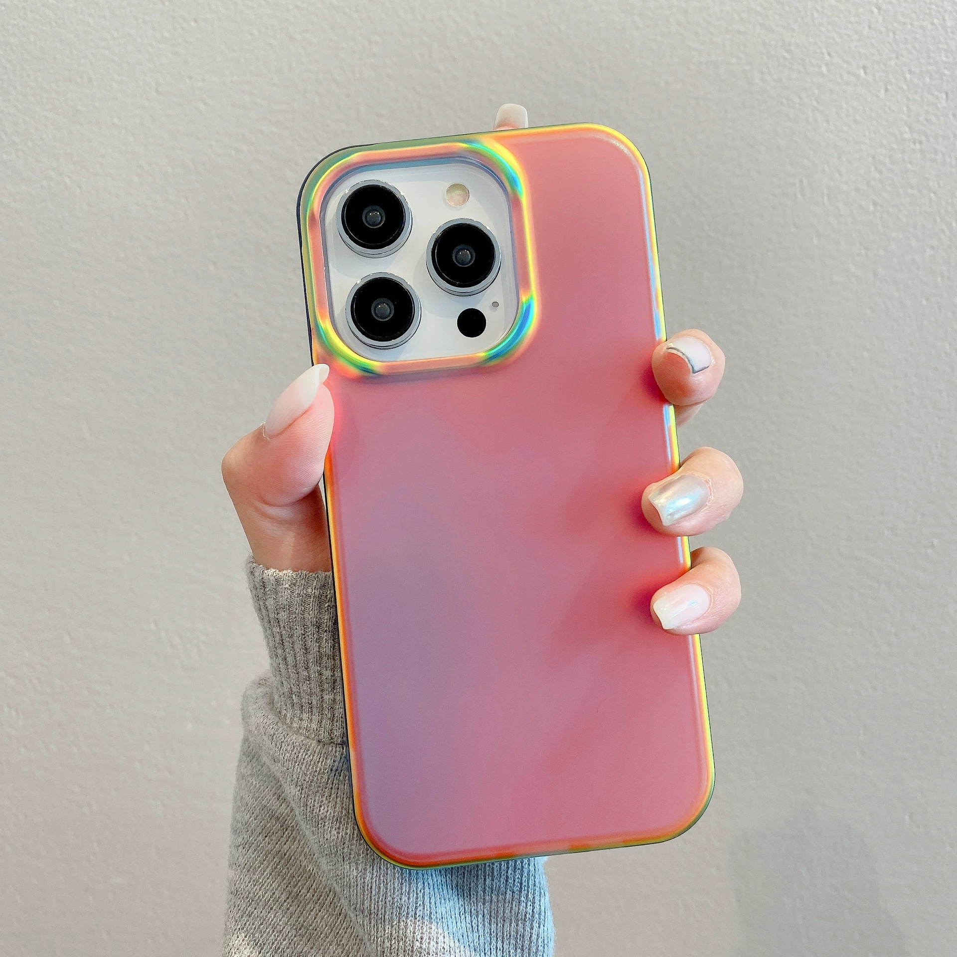 Яблоко, флуоресцентный чехол для телефона pro, матовый совместимый iphone13, мобильный телефон, градиент, японский и корейский