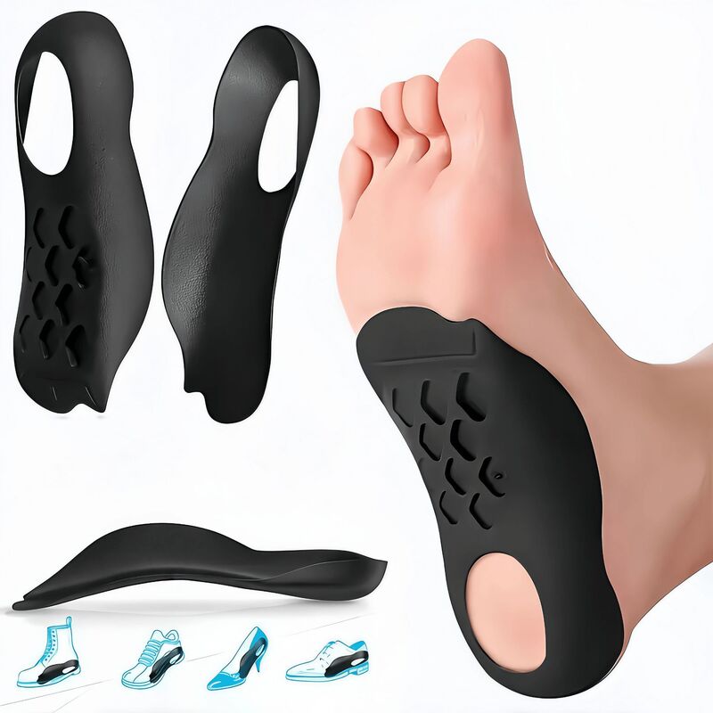 Arch Pads for Flat Feet, Corrective Insoles for X/O-Shaped Legs and Foot Valgus, Support Insoles for Men and Women, Straight Leg Corrector Arch Pads for Flat Feet, Corrective Insoles for X/O-Shaped Legs and Foot Valgus, Support Insoles for Men and Women, Straight Leg Corrector