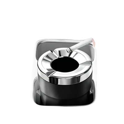 Car ashtray — Car-mounted desktop ashtray with rotating opening