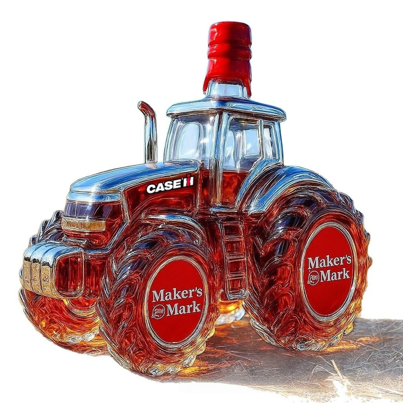 A tractor whiskey bottle with the number 135.135拖拉机醒酒器|undefined