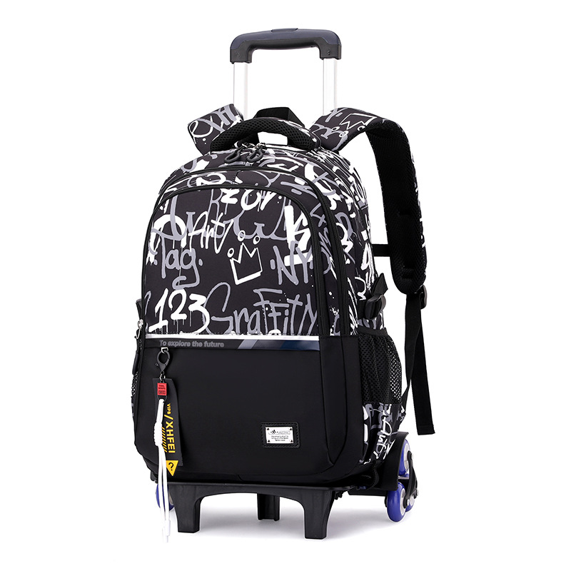 Nueva bolsa de tracción ligera para niños de escuela primaria, bolsa de gran capacidad para estudiantes de secundaria 3 - 6 grados, bolsa de escaleras