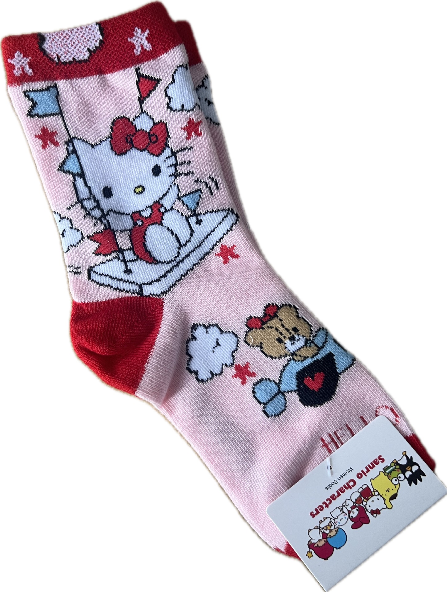 Sanrio calcetines de mujer de estilo coreano dulce dibujos animados japoneses lindos a media pantorrilla ins Calcetines de perro yugui coolomi del todo partido