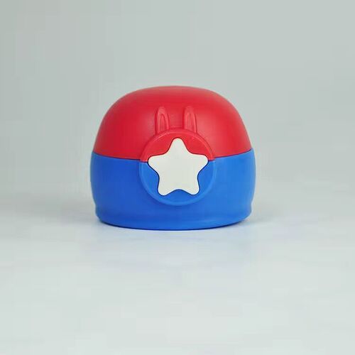 BB4C wholesale new transparent model star children's thermos cup lid straw lid student water cup with straw lid